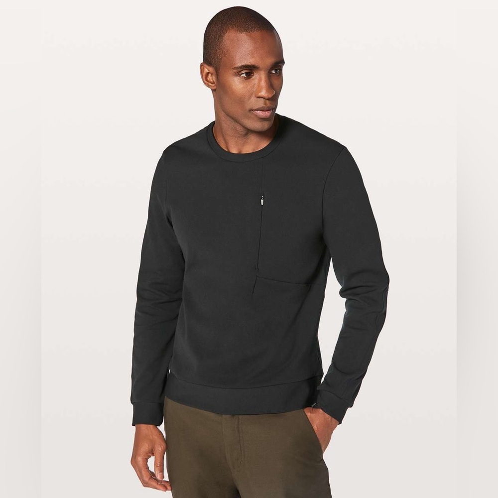 Lululemon Sojourn Long Sleeve Crew Black size Large
